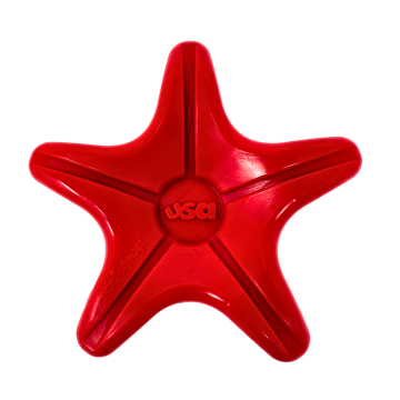 Sodapup nylon starfish red dog toy power chewing2